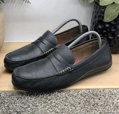 Florsheim Black Leather Driving Shoes Mens Size 8M Casual Loafers - Image 1 of 4