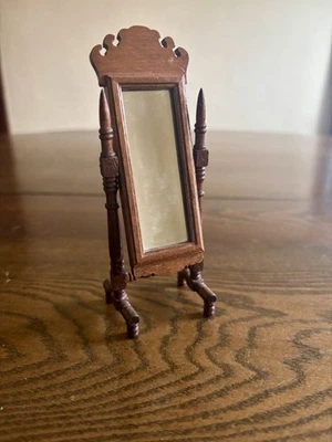 ESPEJO DORMITORIO MINIATURA CASA DE MUÑECAS LONGITUD PISO ESCALA 1:12 Foto 1 de 3