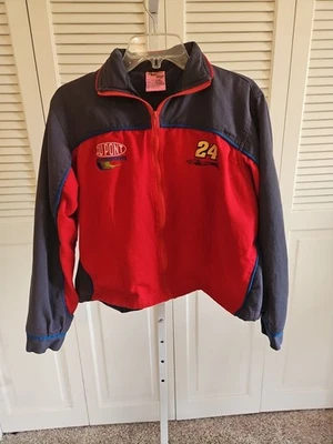 Abrigo Nascar Y2K Jeff Gordon Chaqueta Mujer XL Ganadores Círculo DuPont Racing Crop  Foto 1 de 4