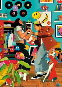 Puzzle 1000 Teile Ich will tanzen Kunst von Alessandro Ventrella - Bild 1 von 3