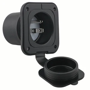 New Stable Flanged Power Socket 3750W 50Hz/60Hz AC Port IP65 Nylon Shell - Picture 1 of 12