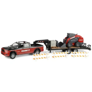 ERTL Big Farm 1/16 Case IH Ram Pickup Truck w/ Case SV340 Skid Loader Set 47638 - Picture 1 of 15