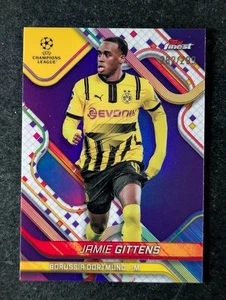 2024-25 Topps Finest UEFA JAMIE GITTENS 282/199 Purple Refractor SP #43 - Picture 1 of 3
