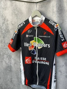 Nalini Illes Balears Short Sleeve 1/4 Zip Cycling Jersey Shirt Men's 5 Italy - Picture 1 of 9