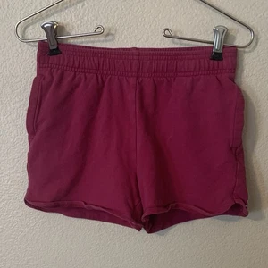 Pantalones cortos All in Motion frambuesa púrpura cintura elástica verano - Imagen 1 de 6
