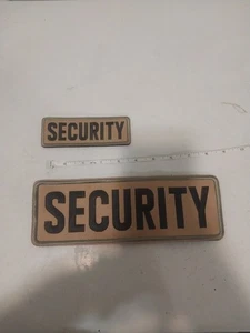 2pz Patch SICUREZZA con Gancio e Passante per Gilet Vestiti Zaini Cappelli Bianco - Foto 1 di 3