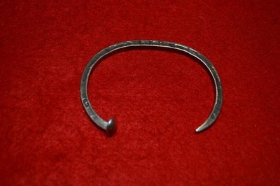 Giles & Brother "Le Beau" Railroad Spike Unisex Cuff Bracelet - Image 1 of 4