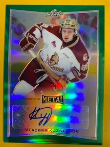 D55348 2015-16 Leaf Metal Prismatic Green #BAVK1 Vladimir Kuznetsov AUTO #2/5