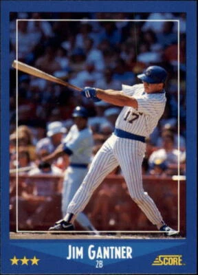 1988 Score #197 Jim Gantner - NM - Image 1 of 2