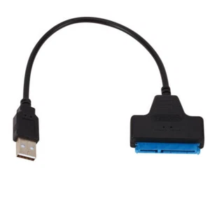 USB 2.0 to 2.5 SATA 3 Hard Drive 22 Pin Adapter Cable UASP Converter For SSD HDD - Picture 1 of 8