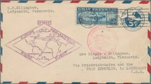 MOMEN: US STAMPS #C15 1930 GRAF ZEPPELIN POSTAL STATIONARY CERT LOT #80218-2 - Picture 1 of 4