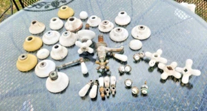 bath or kitchen porcelian fixture pieces vintage bathroom faucets sets - Picture 1 of 10