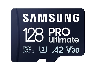 SAMSUNG PRO Ultimate microSD Card + SD Adapter, MB-MY128SA/WW - Bild 1 von 3
