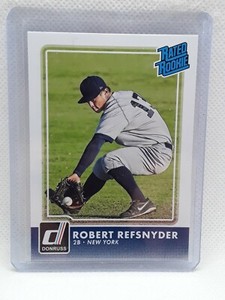 Robert Refsnyder 2016 Donruss Baseball - Rated Rookie #34 - New York NY Yankees