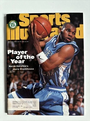 Sports Illustrated Jerry Stackhouse Carolina del Norte - 6 de marzo de 1995 EX Foto 1 de 4