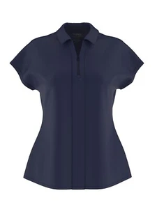 Women's Stretch Solid Nursing Medical Scrub Top  with Zipper 11 Colors !!! - Picture 1 of 34