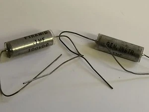 0.1UF 100V PYRAMID / GEN INSTR. PAPER IN OIL VINTAGE TONE CAPACITOR fd6h16 - Picture 1 of 1