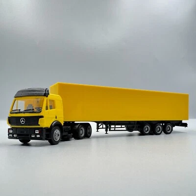 MB-00-001 yellow truck with yellow semitrailer, scale 1/87 (HO) (blank) - Image 1 of 4