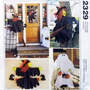 Schnittmuster Halloween Baum Hexe Geist Greeter Katze Basteln ungeschnitten M2329 - Bild 1 von 4