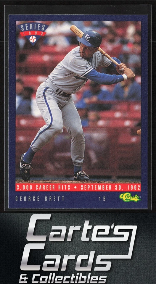 George Brett 1993 Classic Travel Blue #T17 Kansas City Royals Hall of Fame - Image 1 of 2