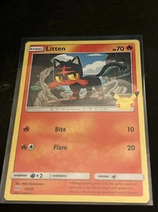Litten 15/25 - Non Holo - 2021 Pokemon 25th Anniversary McDonalds Promo - NM - Bild 1 von 2