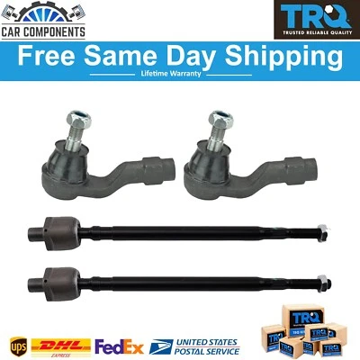 TRQ New Front Inner and Outer Tie Rod Set Fits For 1999-2005 Mazda Miata - Image 1 of 4