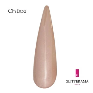 Polvo acrílico de color OH BAE uñas brillantes desnudas beige natural brillante - Imagen 1 de 1