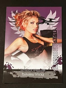 2010 Leaf PURPLE PROOF MISSING AUTOGRAPH & #/25 Natasha Wicks - Picture 1 of 2