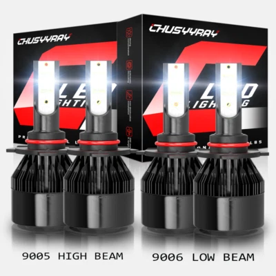 9005+9006 Bombillas LED Faros para GMC Sierra 1500 2500 HD 1995 1996-2006 Foto 1 de 4