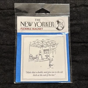 Imán de refrigerador flexible de dibujos animados The New Yorker de colección - 3,5" x 3,5" - Imagen 1 de 1