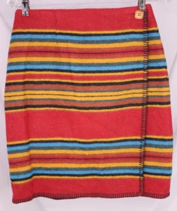 Women’s Vintage Wool Express Skirt Size 5/6- Retro Boho Hippie Wrap Skirt Mini - Picture 1 of 10