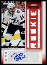 2012-13 Panini Certified Mirror Red J.T. Brown Auto 077/100 Tampa Bay Lightning