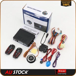 Car Ignition Switch Keyless Entry Remote Starter Engine Push Start Button Kits - Picture 1 of 15