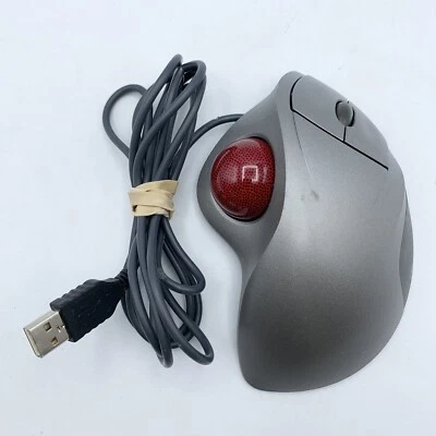 Logitech T-BB18 Trackman Wheel USB Wired Trackball Scroll Wheel Mouse Tested - Image 1 of 4