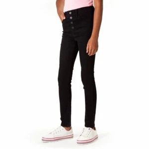 Jordache Girls Super Skinny High Rise Button Jeans - Picture 1 of 7