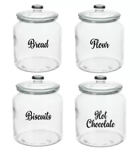 ETIQUETAS DE COCINA PARA FRASCOS DE VIDRIO LATAS RECIPIENTES BAÑERAS CAJAS DE ALMACENAMIENTO OLLA PEGATINAS DE TÉ - Imagen 1 de 23