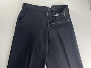Flying Cross Size 35 (35X29) Navy Blue Serge Dress Trouser Pants 100% Polyester - Picture 1 of 13