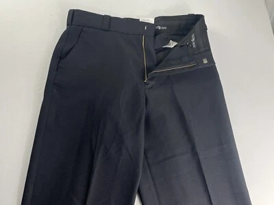 Flying Cross Size 35 (35X29) Navy Blue Serge Dress Trouser Pants 100% Polyester - Image 1 of 4