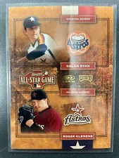 2004 All-Star FanFest Nolan Ryan Roger Clemens (Donruss Playoff) #11 HOF