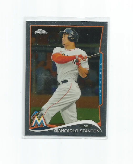 GIANCARLO STANTON (Miami Marlins) 2014 TOPPS CHROME CARD #173 - Image 1 of 1