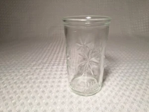 Vintage Anchor Hocking Juice Glass 50th Anniversary Glass Star Burst Jelly Jar - Picture 1 of 8