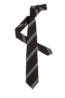 Cravatta Hubert Milano Blu notte 50% Seta 50% Cotone - Imagen 1 de 2