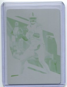 2020 Elite Printing Plate Yellow Josh Allen 1/1 Buffalo Bills