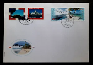 Switzerland - Dominican Republic Joint "BEACHES ~ MOUNTAINS ~ NATURE" FDC 2016 - Picture 1 of 6