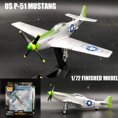 USA P-51 Mustang 8AF aircraft 1/72 finish airplane Easy model non diecast - Image 1 of 4