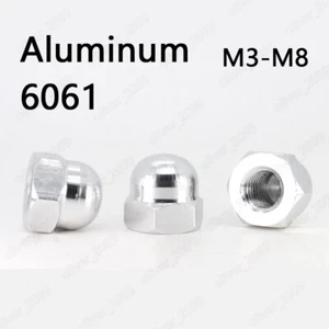 Tuercas hexagonales de aluminio 6061 tuercas de bellota hexagonales M3 M4 M5 M6 M8 M10 - Imagen 1 de 5