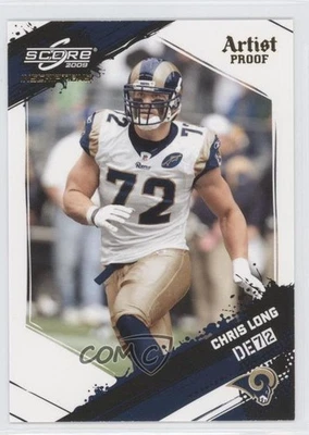 2009 Score Inscriptions Artist Proof /32 Chris Long #265 - Image 1 of 2