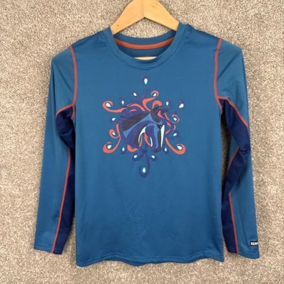 Top de equitación Kerrits para niñas XL suéter elástico gráfico a rayas Foto 1 de 4