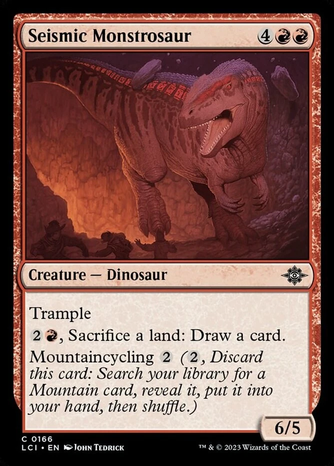 x1 Seismic Monstrosaur - Lost Caverns of Ixalan - NM - MTG - Image 1 of 1