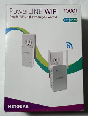 NETGEAR Powerline 1000 Mbps WiFi, 1 Gigabit Port (PLW1000-100NAS) - Image 1 of 4